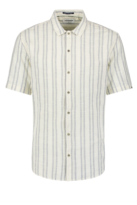 NO-EXCESS shirt short sleeve vertical dobby s
